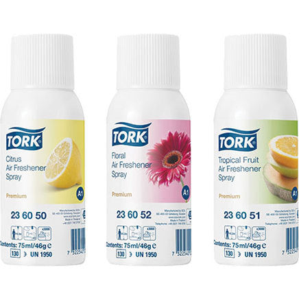Tork Air Freshener Spray Mixed Pack 75ML (Case of 12)