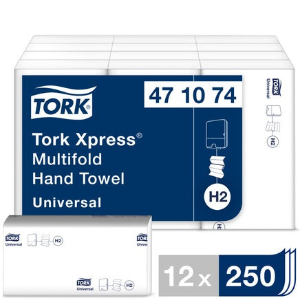 Tork Xpress Multifold Hand Towel White (Case of 3000)