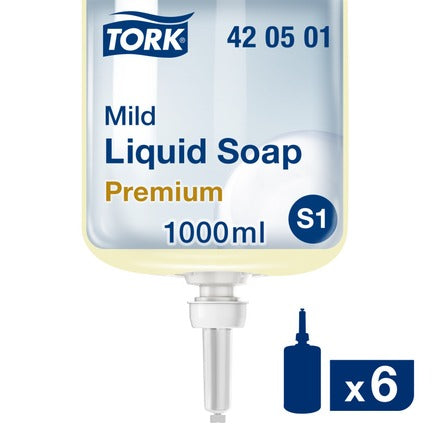 Tork Mild Liquid Soap 1L (Case of 6)