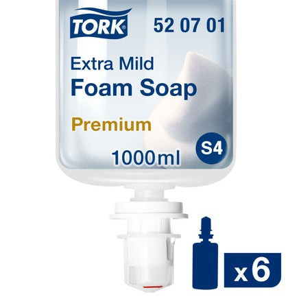 Tork Extra Mild Foam Soap 1L (Case of 6)