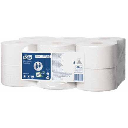 Tork Mini Jumbo Toilet Roll 2Ply 200M (Case of 12)