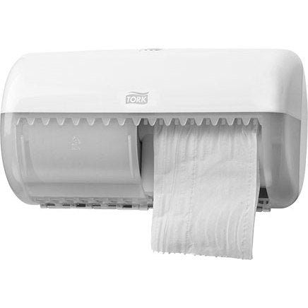 Tork Twin Toilet Roll Dispenser White