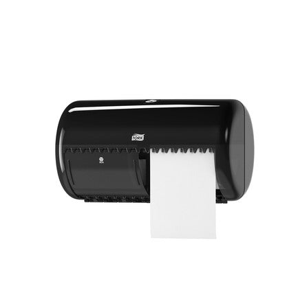 Tork Twin Toilet Roll Dispenser Black