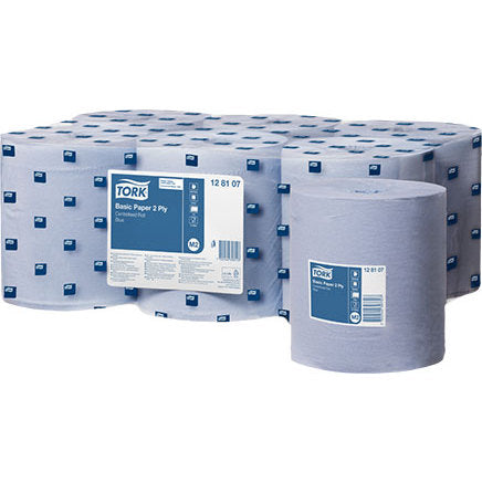 Tork Basic Paper Centrefeed Blue 2 Ply 150M (Case of 6)