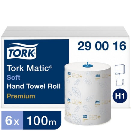 Tork Matic Soft Hand Towel Roll Premium (Case of 6)