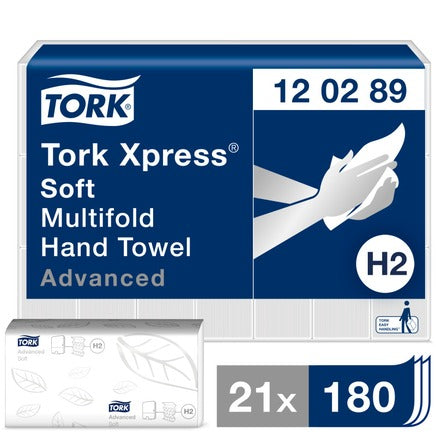 Tork Xpress Soft M Fold Hand Towel White (Case of 3780)